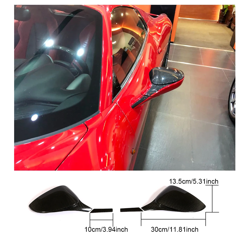 Зеркало заднего вида крышки для Ferrari 458 2010 2015 зеркала из углеродного волокна
