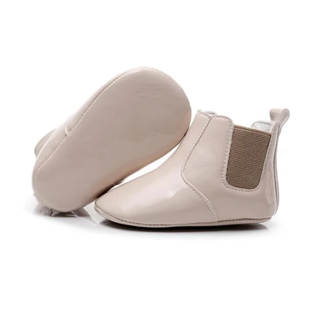 bright beige Осенняя мода, стиль, искусственная кожа, детские мокасины, обувь для мальчиков и девочек, обувь для малышей - Цвет: bright beige