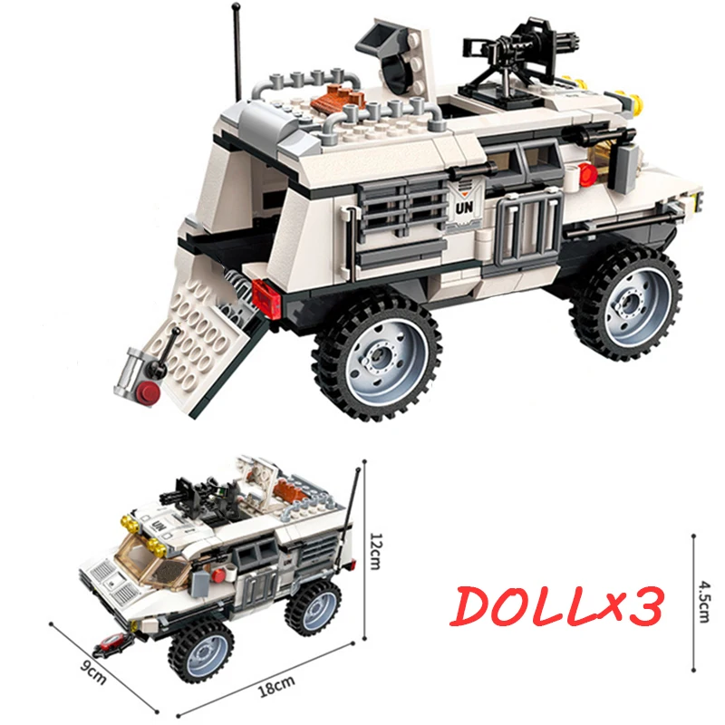 

Enlighten Military Education Building Blocks Stacking Bricks Toy War Tank Panzer Chinook Helicopter Car For Boy Gift