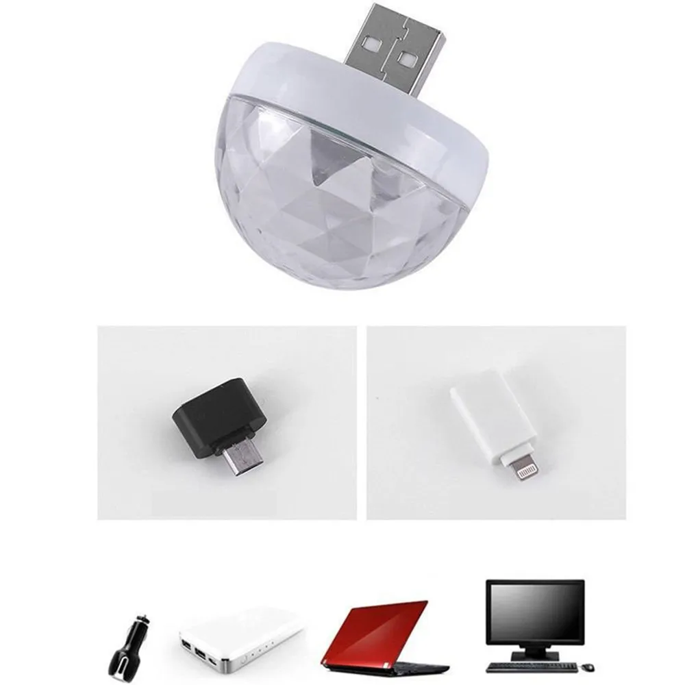 

Car Ambient Light Led Lights Atmosphere Romantic Party Lights In Usb Phone Color Changing Sound Actived Crystal Magic