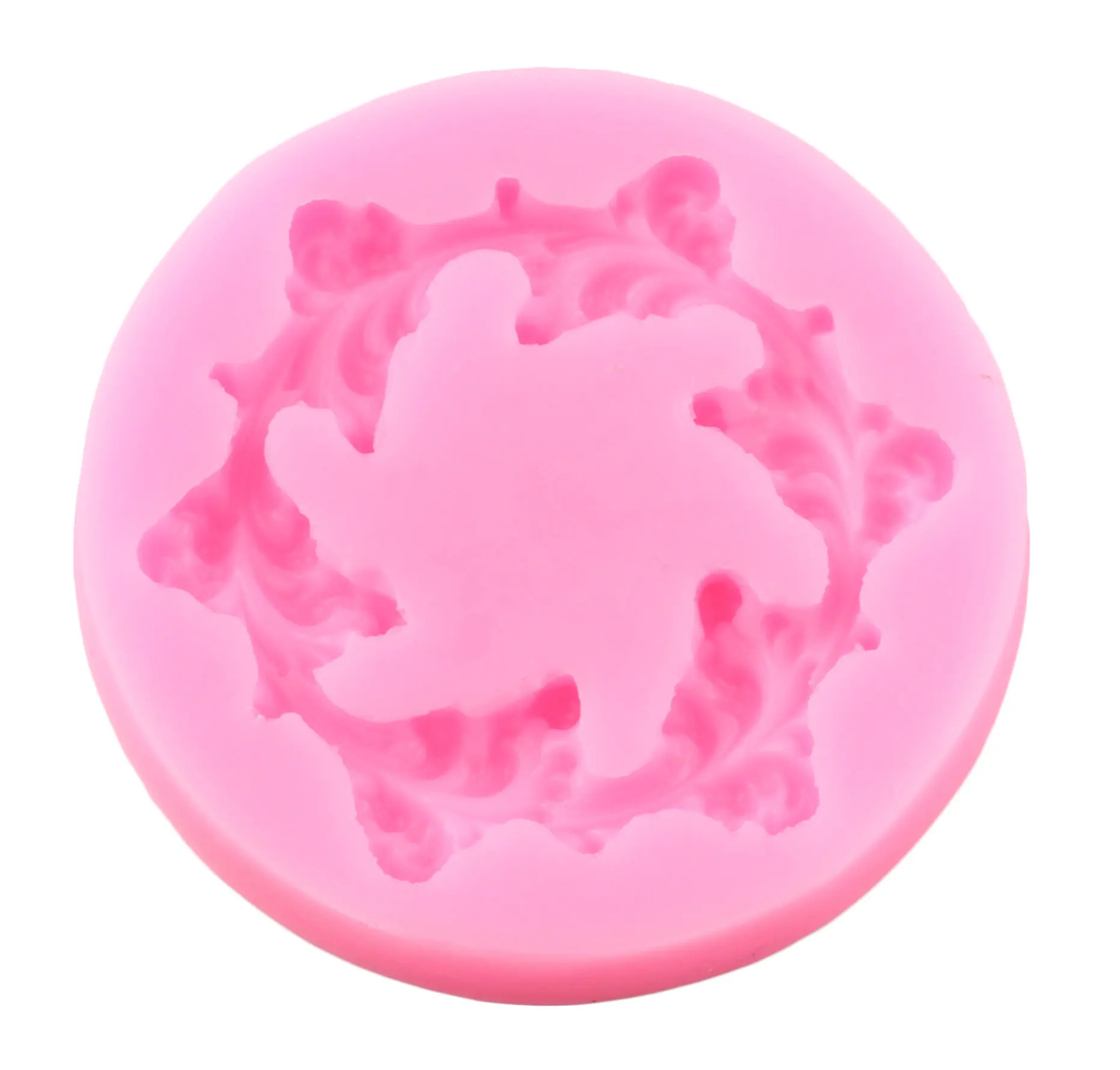 3D венок из цветов силиконовые формы прокрутки рельеф инструменты для украшения