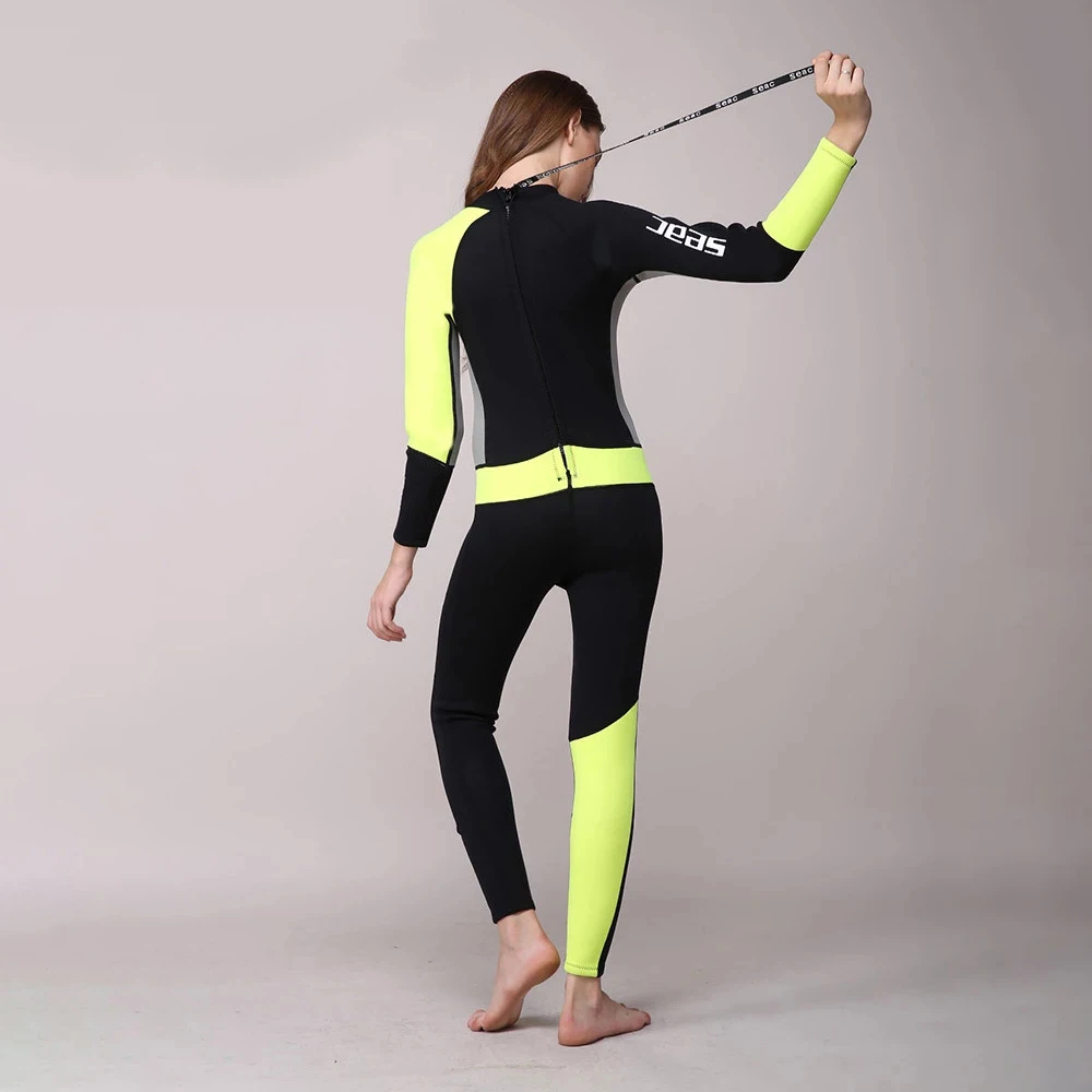 

Hisea Women 3mm Neoprene High quality Wetsuit Thermal Scuba Diving Spearfishing One piece Wetsuits Surfing Slim Full Bodysuit