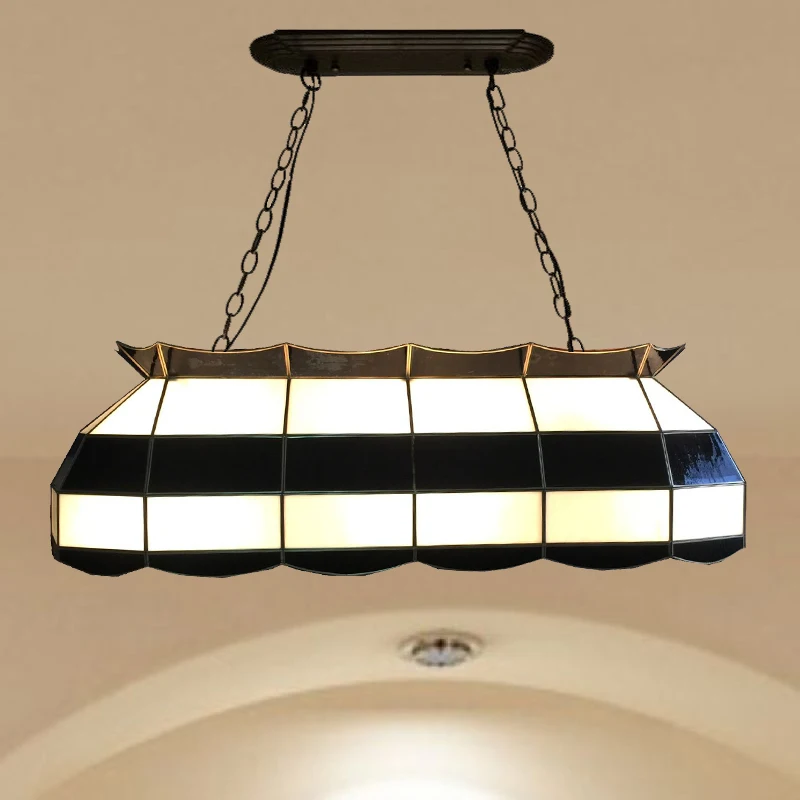 구매 유럽 스타일의 유리 티파니 직사각형 램프 조명 당구 램프 레스토랑 흑백 빌라 바 펜던트 라이트 구매 유럽 스타일의 유리 티파니 직사각형 램프 조명 당구 램프 레스토랑 흑백 빌라 바 펜던트 라이트