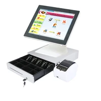 cash register wholeset pos terminal with pos terminal 80mm printer 15 capacitive touch screen point of sale