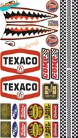 decal us cars model making rc sticker set universal for texaco shark car sticker vinyl cover scratches waterproof