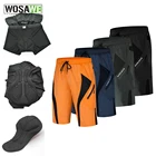Велосипедные шорты WOSAWE Мужские с 3D подкладкой, свободные ударопрочные, с 3D подкладкой, для горных велосипедов, дорожных велосипедов, на лето