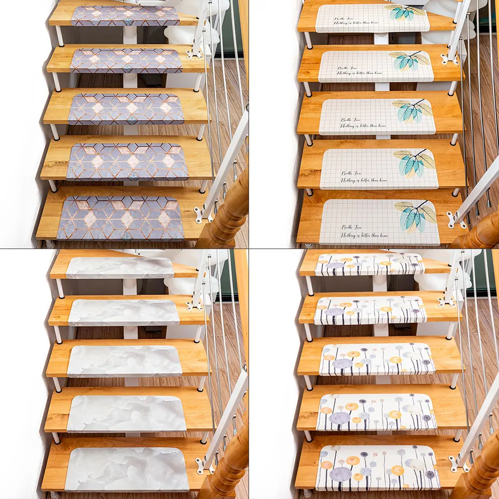 Самоклеящиеся лестничные коврики из ПВХ нескользящий коврик для лестницы