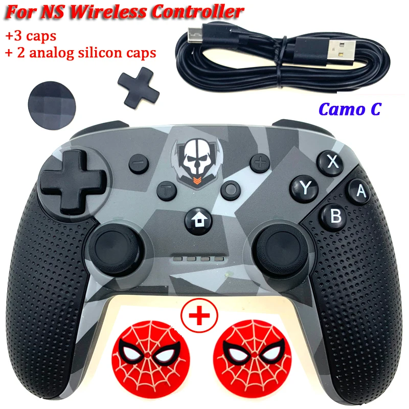 Camo C Беспроводной игровой контроллер, джойстик для Nintendo Switch Console, Bluetooth Gamepad Pro Joypad для Android/PC, аксессуары, контроллер - Цвет: Camo C