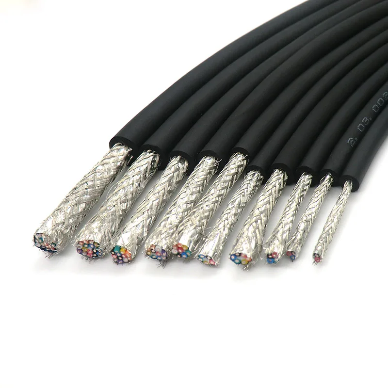 5 жильный Гибкий Экранированный Кабель 0 14 2 0.3mm m2 контрольный провод 26awg 24awg 22awg