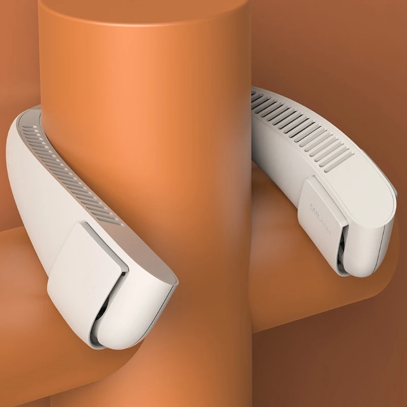 

Portable Neck Fan Hand Free Bladeless Fan 4000 mAh Battery Operated Wearable Personal Fan Rechargeable Headphone Design 95AF