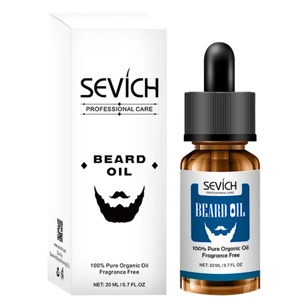 

20ml Beard Growth Oil Softening Strong Beard Care Oil Nourish Beard Solution Natural Organic Thick Moisturizing Beard Care Hair