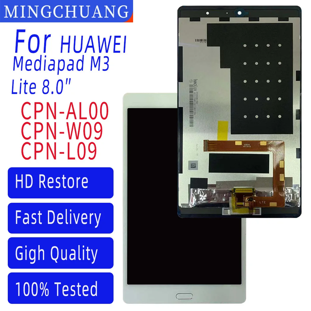 For Huawei MediaPad M3 Lite 8.0 CPN-W09 CPN-AL00 CPN-L09 LCD Screen and Touch Screen Digitizer Assembly Replacement Parts