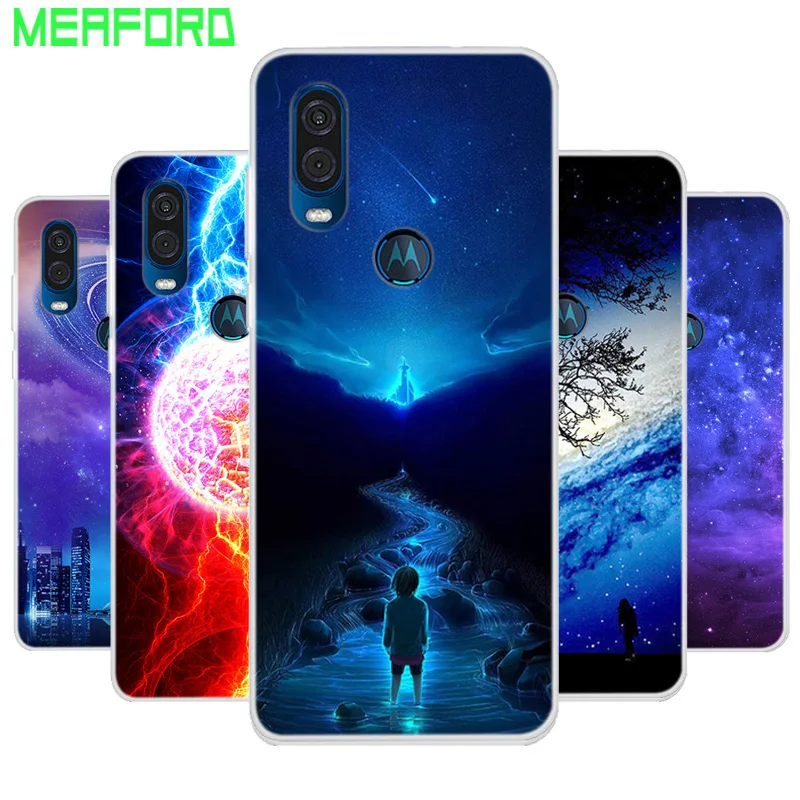 Силиконовый чехол для Motorola MOTO G8 Plus мягкий накладка с художественным принтом G Pro One