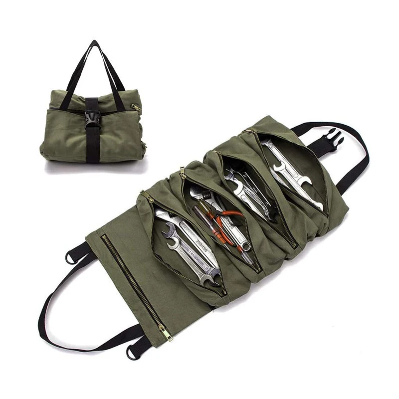 

1 Piece Roll Tool Roll Multifunctional Roll Bag Wrench Roll Bag Hanging Tool