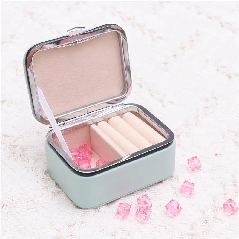 Мини органайзер для ювелирных изделий портативный модный сережек ожерелий колец