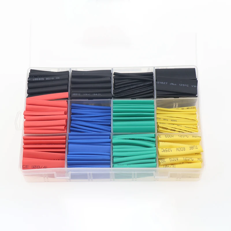 Термоусадочная трубка 530 шт. термоусадочная Полиолефиновая Изолированная