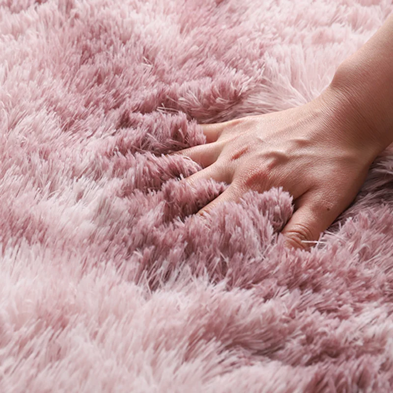 

Fluffy Round Rug Carpet Circles Living Room Alfombra Coffee Table Blanket Bedroom Bedside Mat Computer Chair Yoga Rug