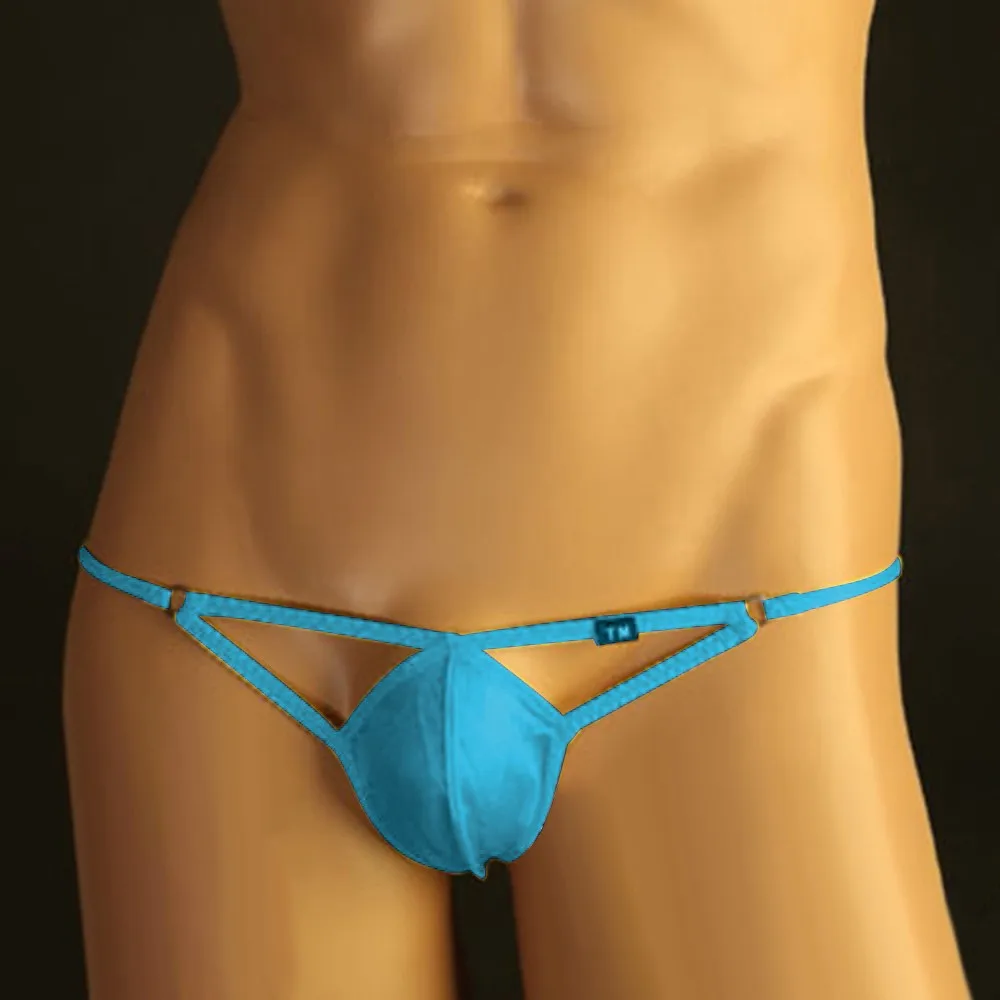 

Men's G-String Bulge Pouch Thong Air Light Sport Mesh Nylon Jockstrap Silky Thin Underwear Men Briefs Frivolous Bulge Pouch A50