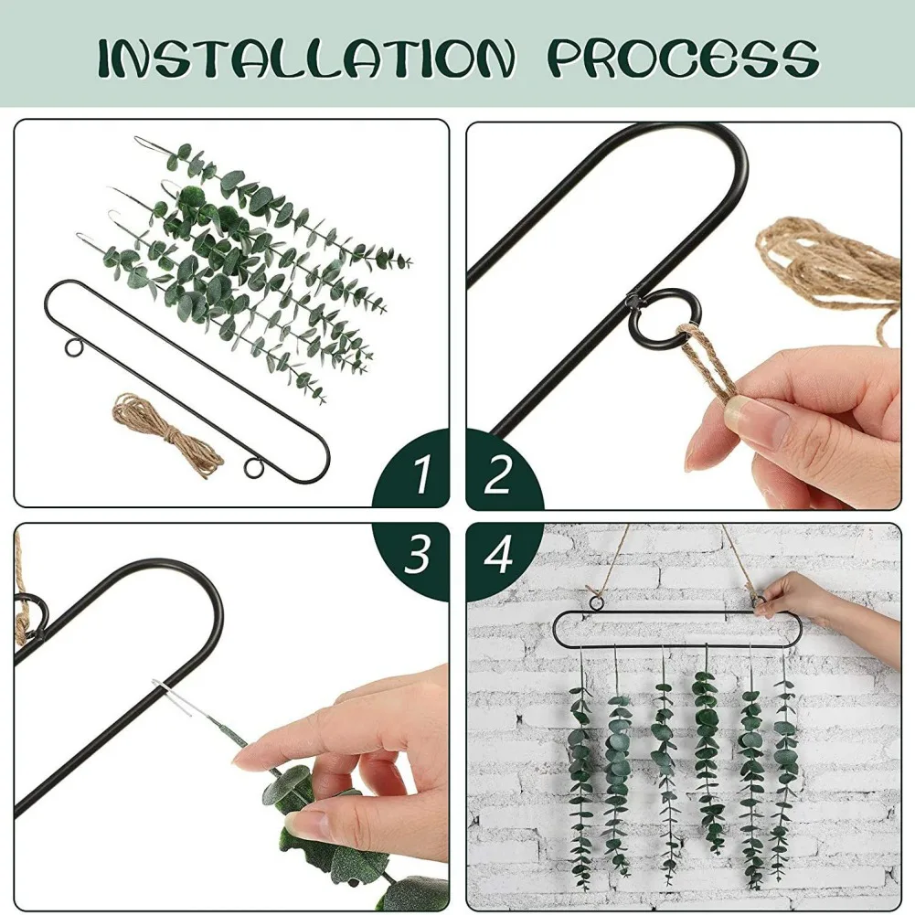 

Wall Hangings Wreath Bohemian Wind Eucalyptus Leaves Room Living Room Wall Hangings Simulation Plants Home Decoration