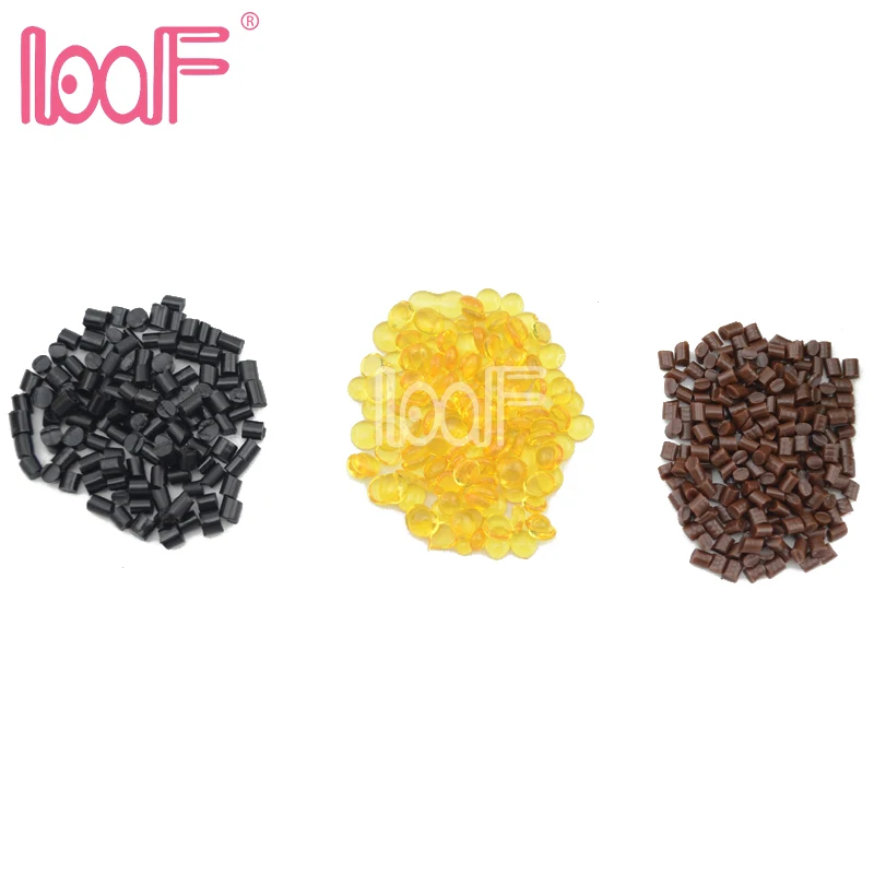 LOOF wholesale 10000g keratin granule hot melt glue grain for human hair extensions 3 colors available | Шиньоны и парики