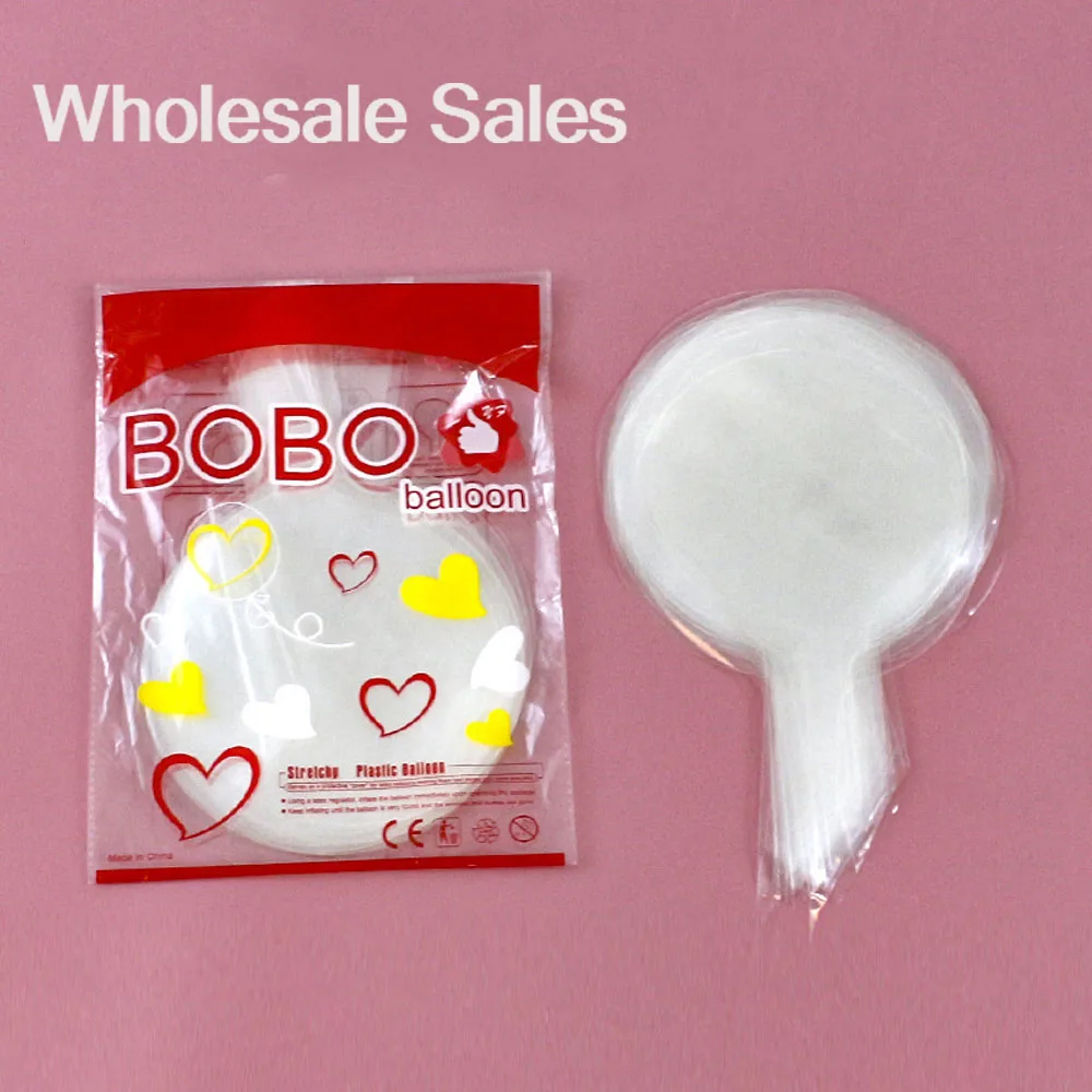 

100pcs 12/18/20/24 inch Transparent Bubble Balloons Christmas Wedding Birthday Party Decors Clear Bobo Balloon Wholesale Sales