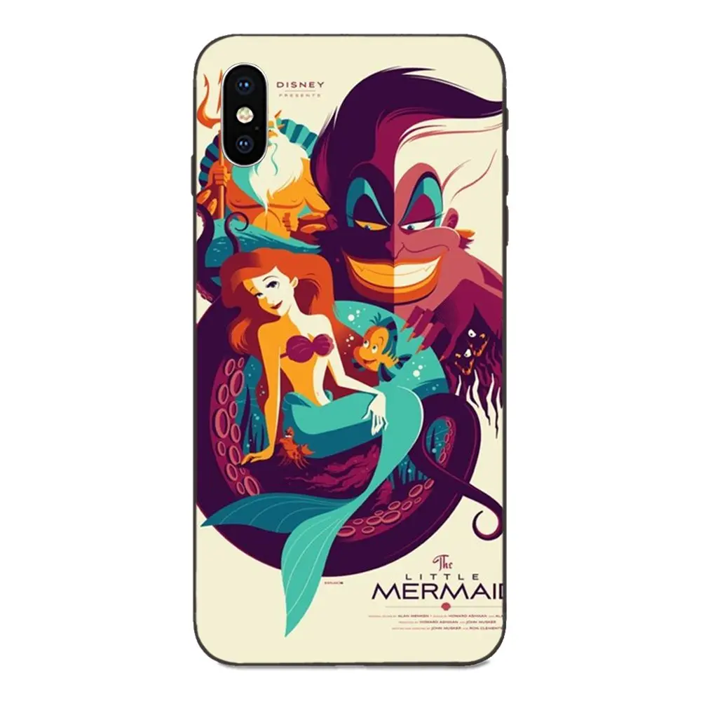 Русалочка Ариэль классическом стиле с принтом в виде персонажей из мультфильма