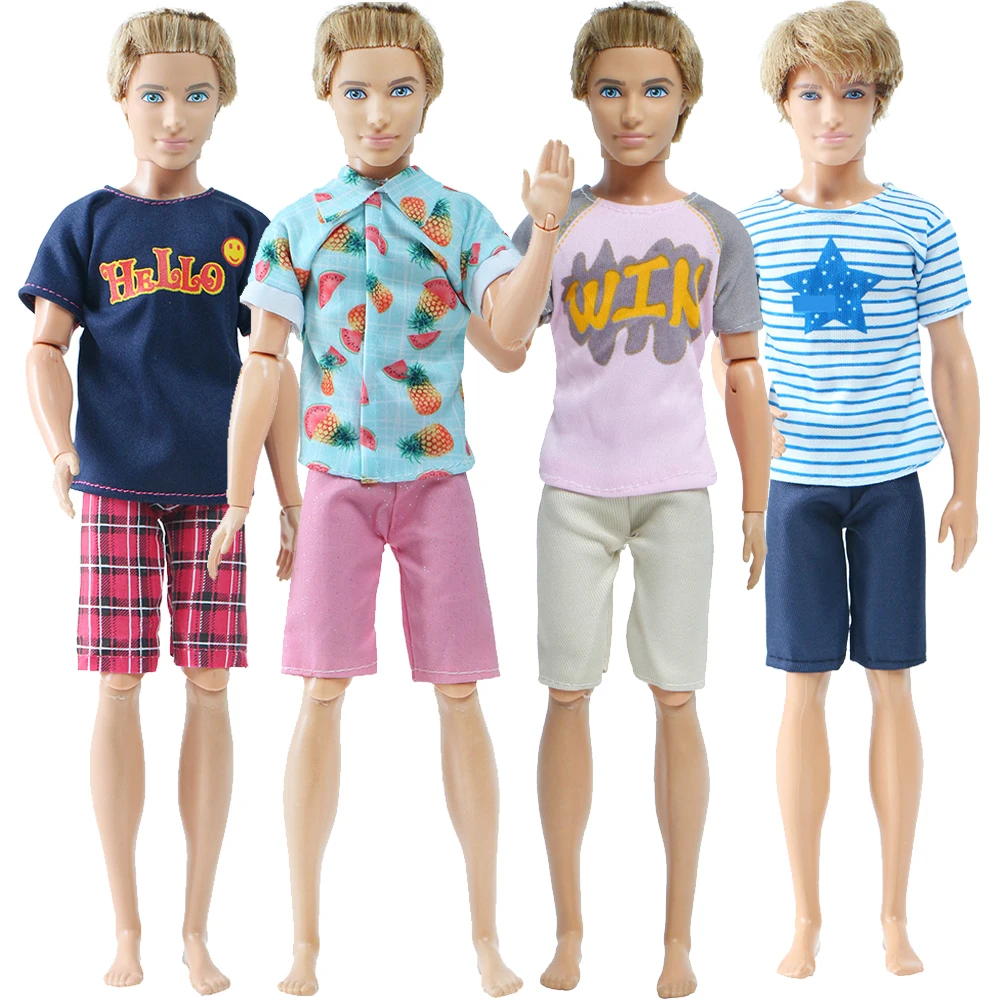 4 /5 комплектов Мужская одежда повседневная Пляжная футболка шорты брюки