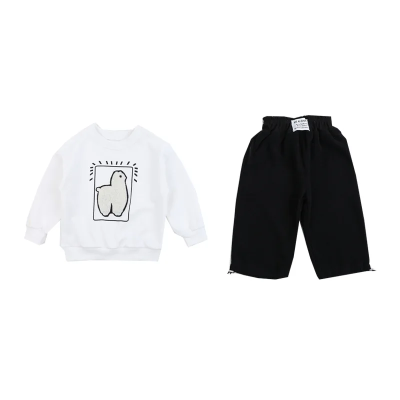 

Lasted Spring Summer Children's Clothes Set Baby Girls Sweatshirts + Pants 2pcs/Set Kids School Beach Outdoor Teenage Girl Cloth