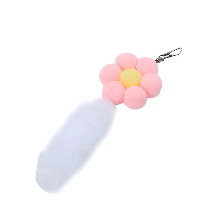 

1pc Feathers Pet Cat Toys Teaser Wand Toy Stick Feather Bell Interactive Rod Play Funny Cat Toy Cat Stick Replacement Head