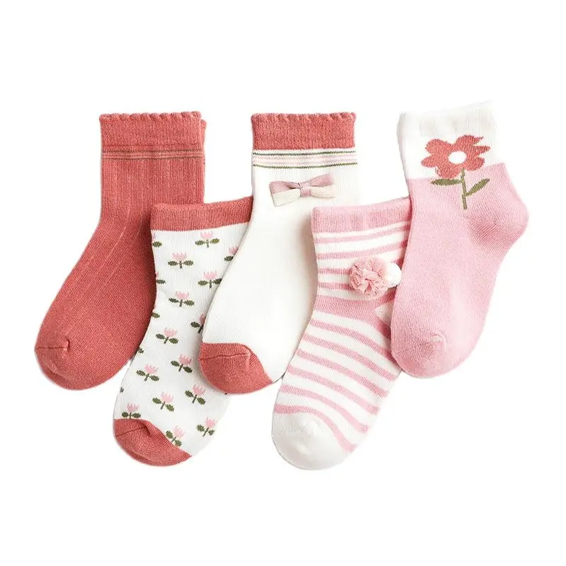 

Socks Calcetines Baby Boy Girl Socks Skarpetki Printed Socks For Babies Meia Infantil Children's Sock SYZZ-BBX-4-5P