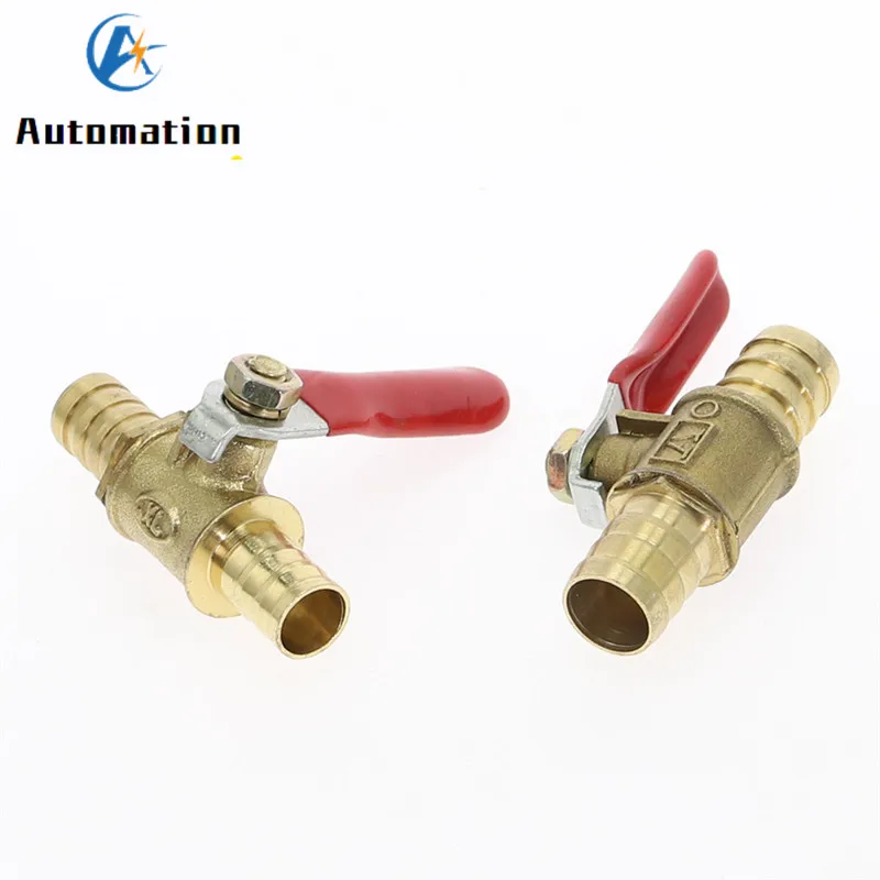 Пневматический кран с красной ручкой 6-12 мм шланг из латуни фитинги для труб воды