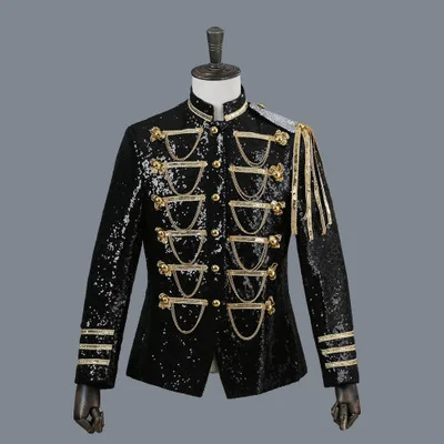 Veste homme индивидуальные XS 6XL Новый певец выполнения сцены пункт одежда в стиле