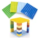 8*8 точки большой строительные кирпичики игрушечная тарелка подарок верх с крупной ячейкой; Блоков для детей игрушки 12,8*12,8 см двойными бортами