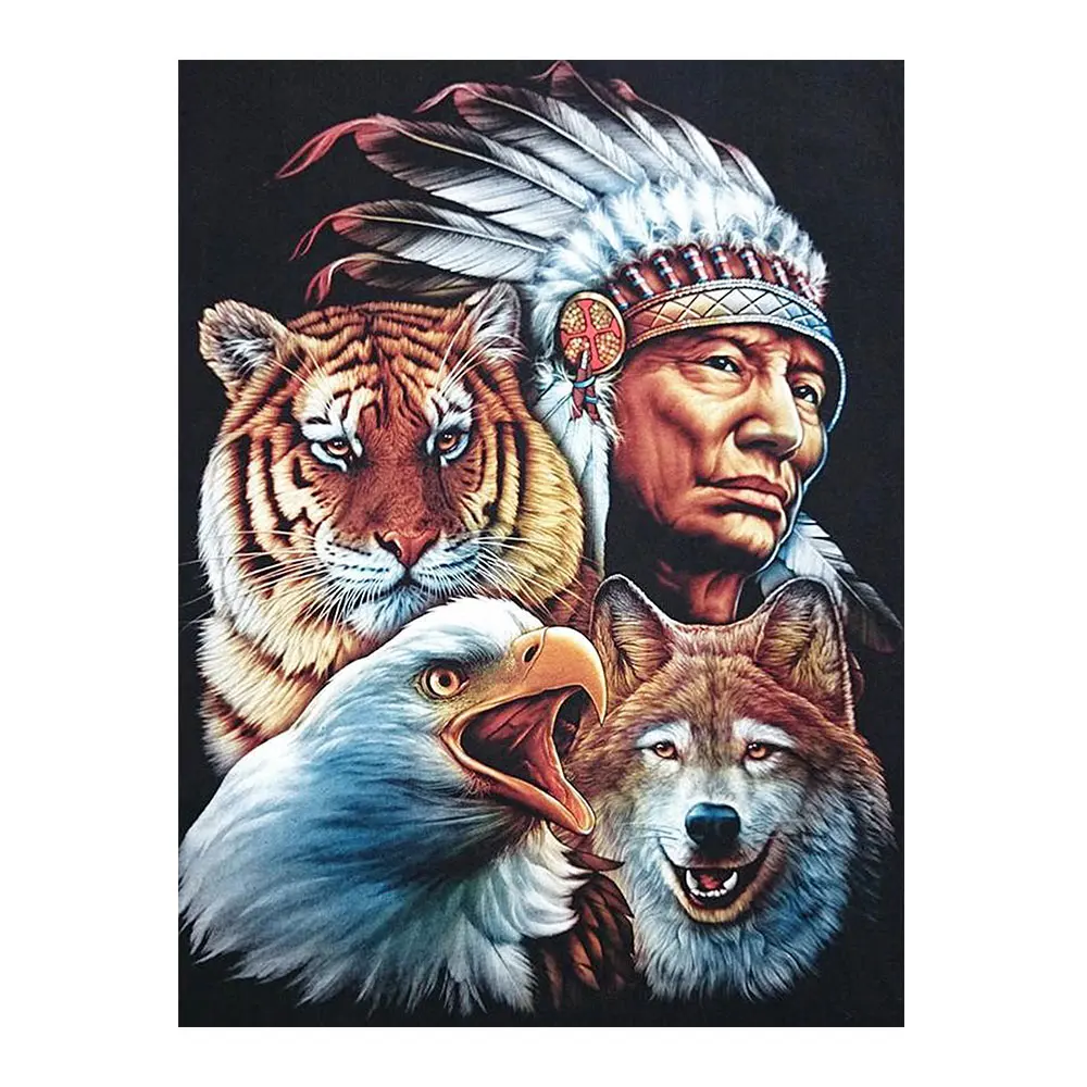 

diy primitive tribal digital painting children's digital painting home interior decoration gifts digital painting photo frame