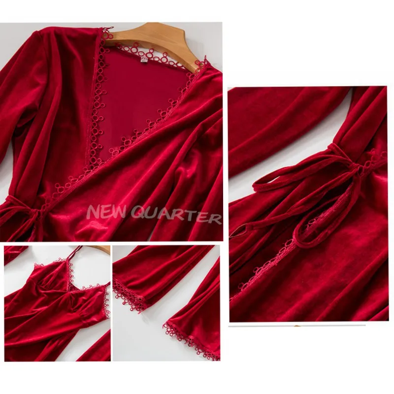 Новинка Женский бархатный пижамный комплект из 4 предметов зимняя теплая