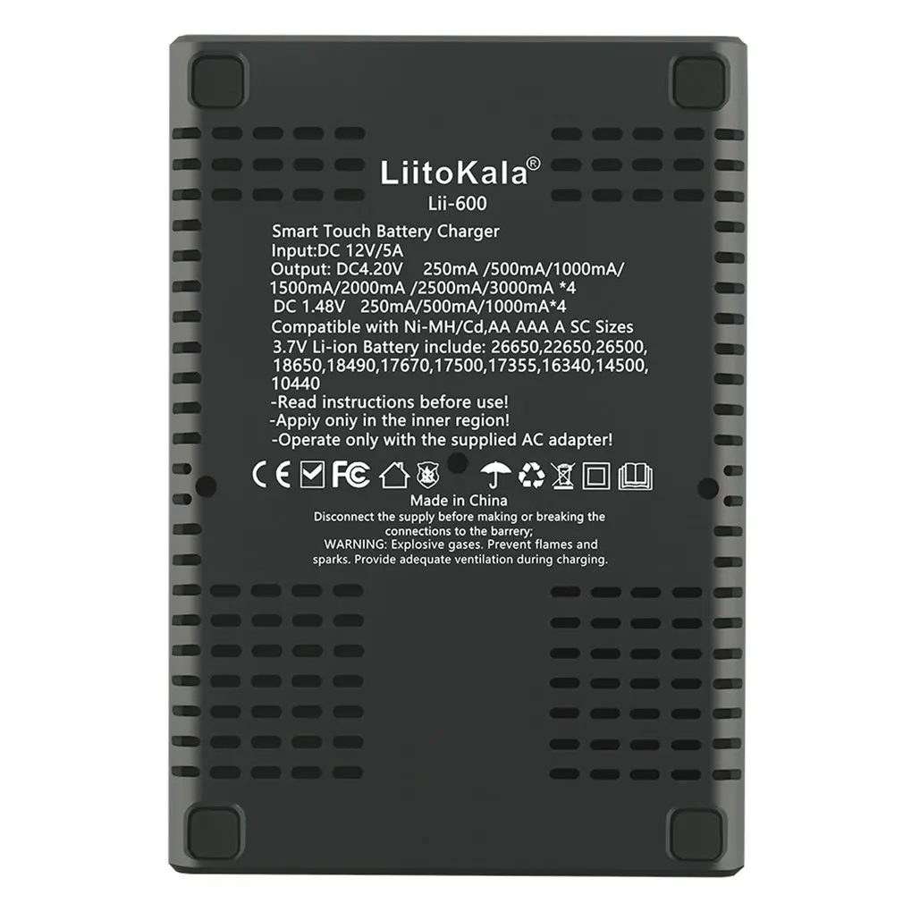 Lii-600 Батарея Зарядное устройство для батарей Li-Ion (литий-ионных) 3 7 V и