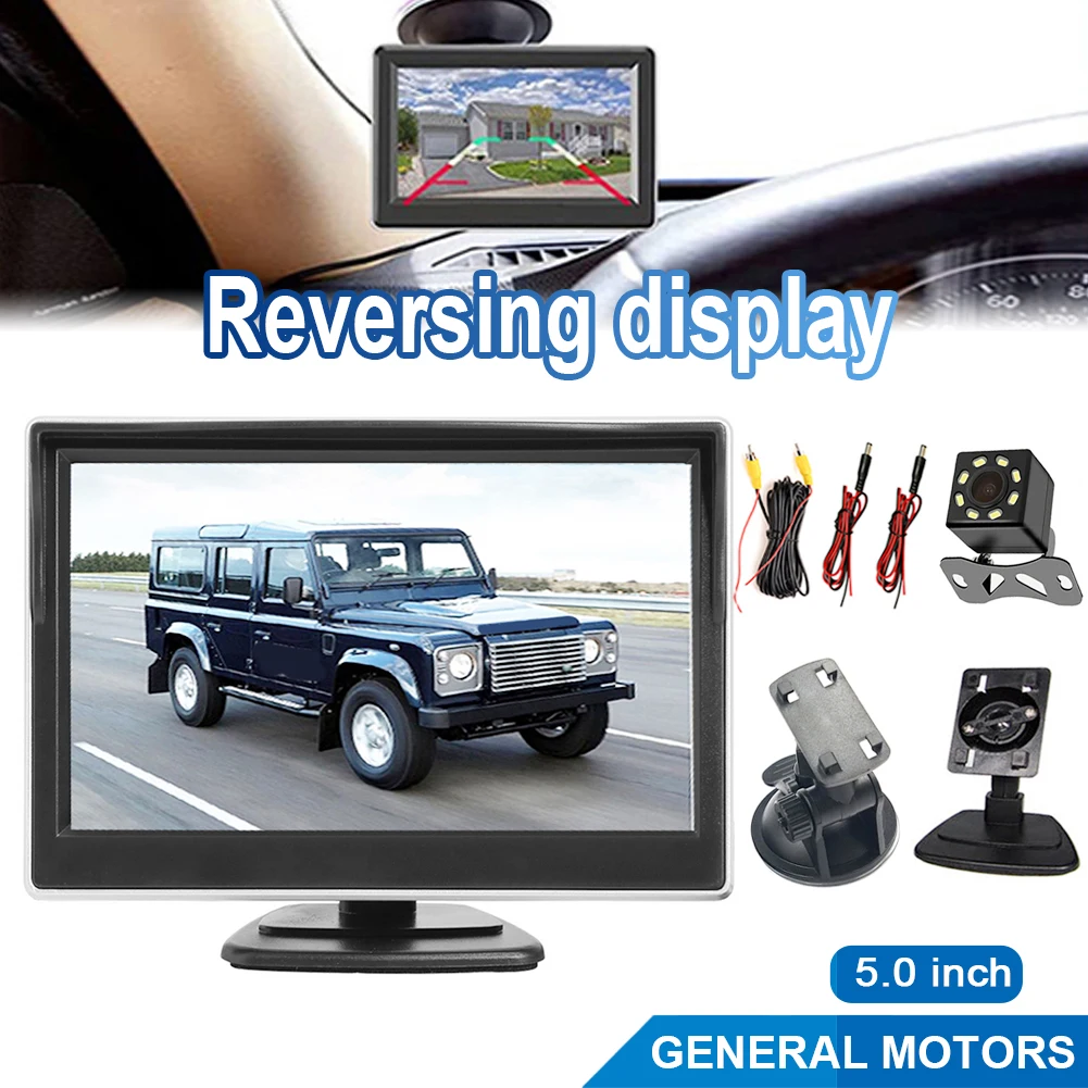 

16/9 Car Rear View Camera Table Monitor TFT Mirror for Parking Reverse Backup System Night Vision Waterproof Rear View Camera