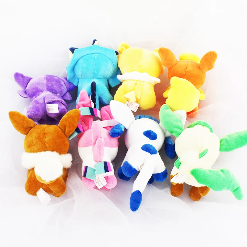 12 см милый покемон аниме Q Eevee Jolteon Flareon Vaporeon Leafeon Umbreon сильвеон плюшевые мягкие