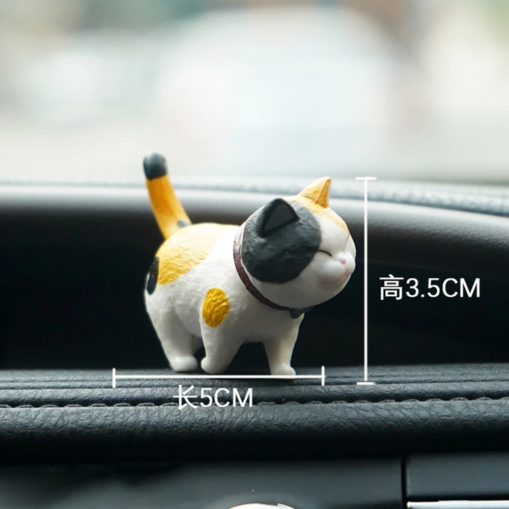 Украшения для автомобиля милая имитация кота украшение приборной панели