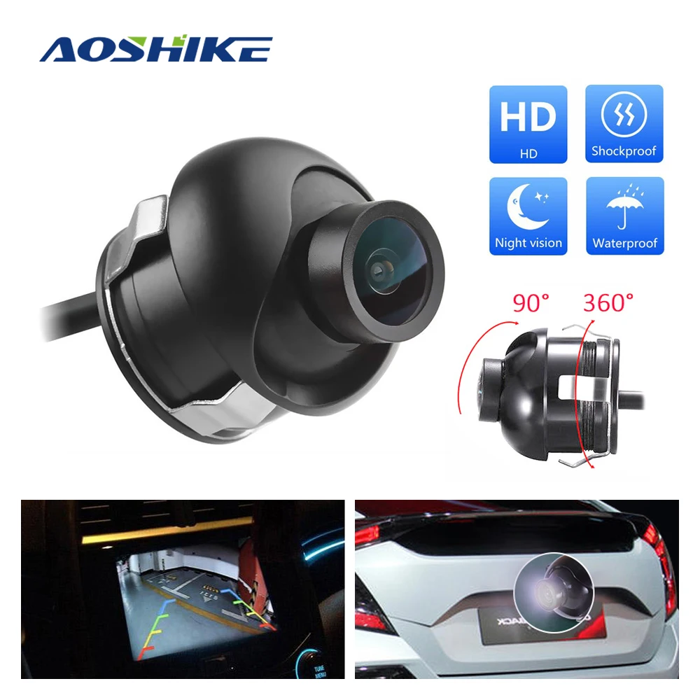 AOSHIKE Автомобильная камера заднего вида 360 градусов ночное видение резервная