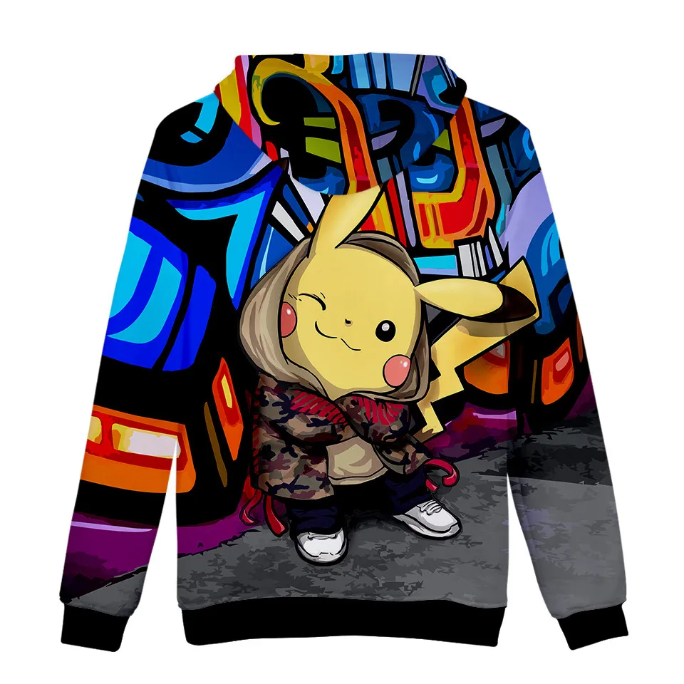 Pikachu Pokemon Go 3D Graphic Sweatshirt Hoodies Men Women Umbreon Sweatshirts Hoodie Men Pullover Boys Game Jacket Clothes