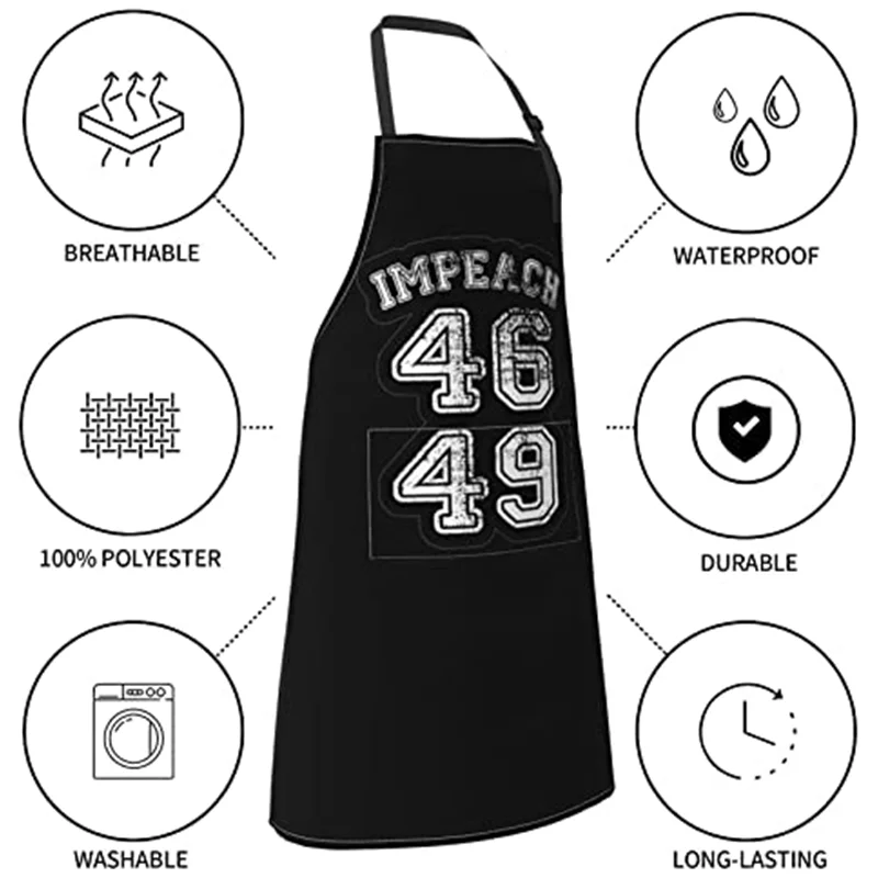 

IMPELCH 46 49 1PCS Toalhas Cute Apron, Cooking Kitchen Baking Gardening Haircut Bib, Funny For Women's & Men's Chef