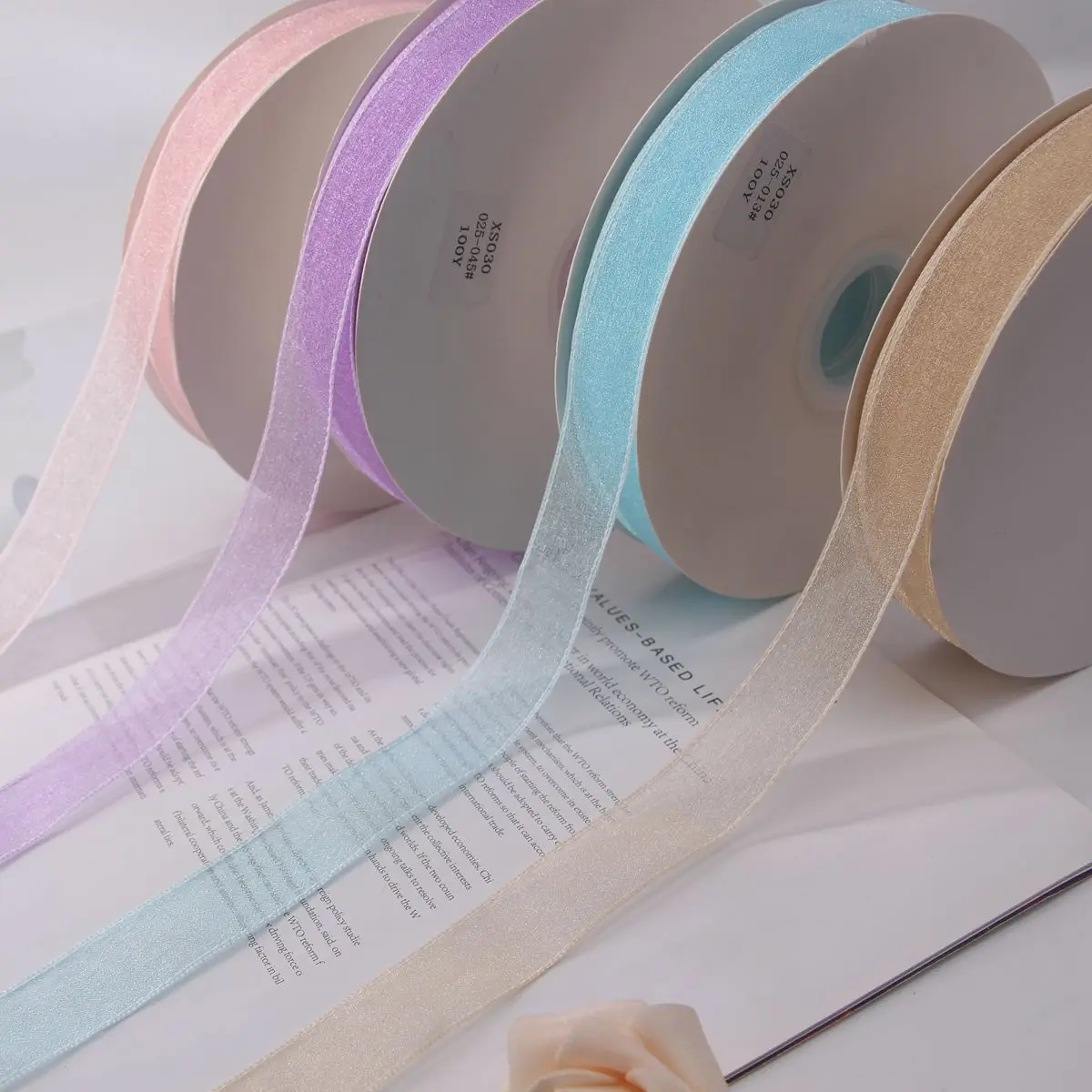 2 5 см лента из органзы Lover упаковка для рождественской вечеринки дома рукоделие