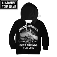 best friends for life customize your name 3d printed hoodies family suit tshirt zipper pullover kids suit sweatshirt tracksuit