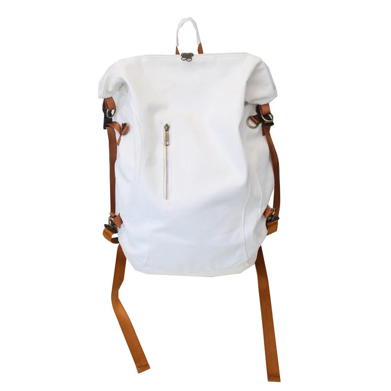 

2021 New Korean Backpack Female Student Waterproof Canvas School Bag Casual Cool Large-capacity Fashion Travel Backpack Male