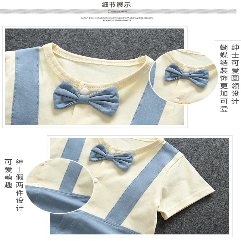 Комбинезон детский летний из дышащего хлопка на 1-й день рождения |