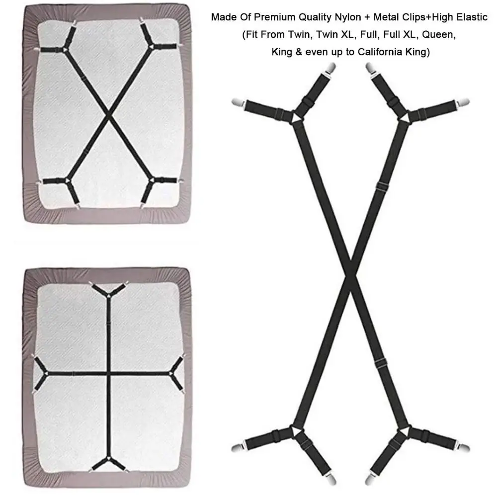 Подтяжки для простыни подтяжки регулируемые эластичные зажимы матраса Натяжной