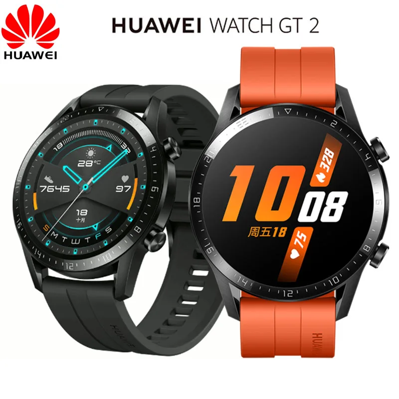 Часы Huawei GT2 GT 2 GPS BT5.1 с сердечком и кислородным монитором браслет 5ATM