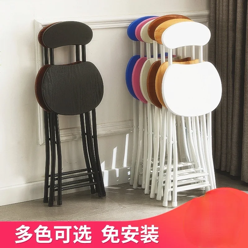 구매 접이식 의자 홈 다이닝 의자 간단한 의자 레저 안락 의자 기숙사 의자 발코니 팔 의자 휴대용 성인 라운드 의자
