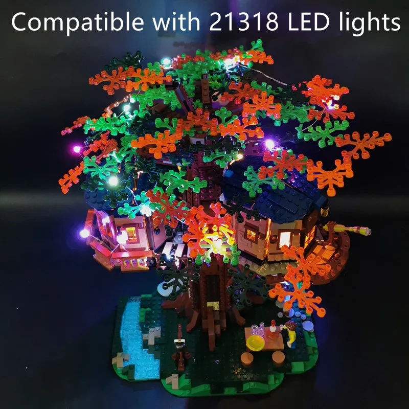 Новый 1 Набор дерево дом Светодиодная лампа legglys набор только для 21318 идеи Treehouse